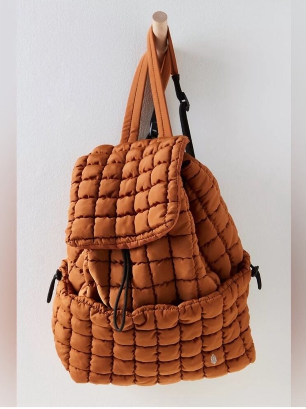 Free People Quilted Hiker Backpack - Burnt Toffee